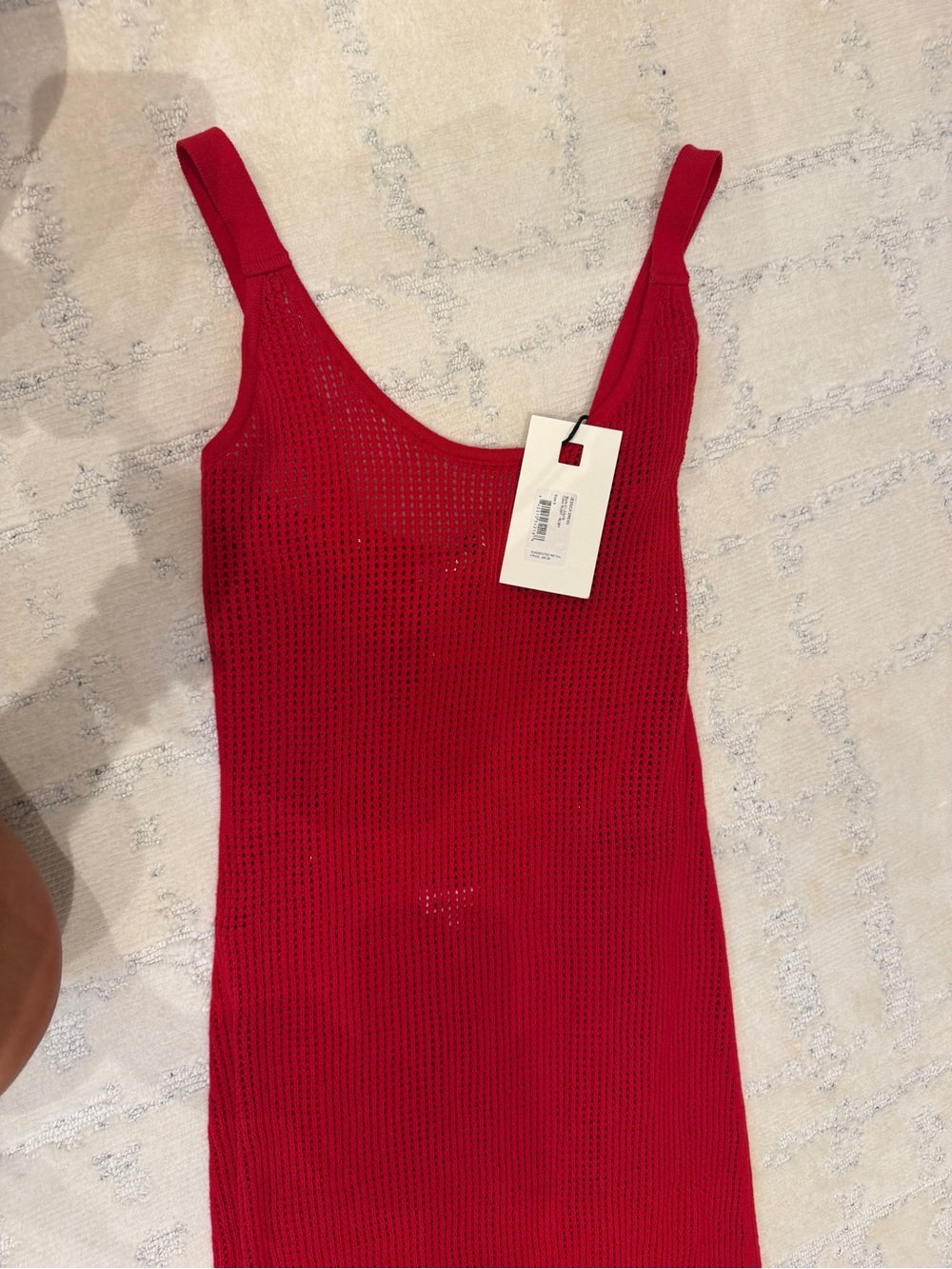STAUD JESSICA COVERUP DRESS RED RUBY - Picture 3 of 6